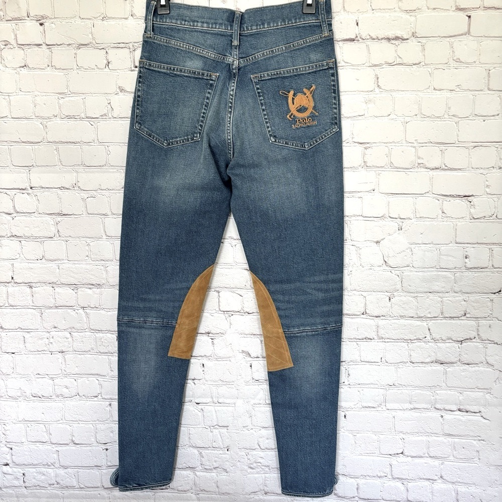 POLO RALPH LAUREN Retro High Waist Skinny Jodhpur-Style Jeans--28 - Picture 5 of 16